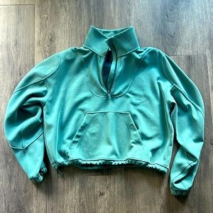 Lululemon Brushed Softstreme Ribbed Half Zip SIZE 8